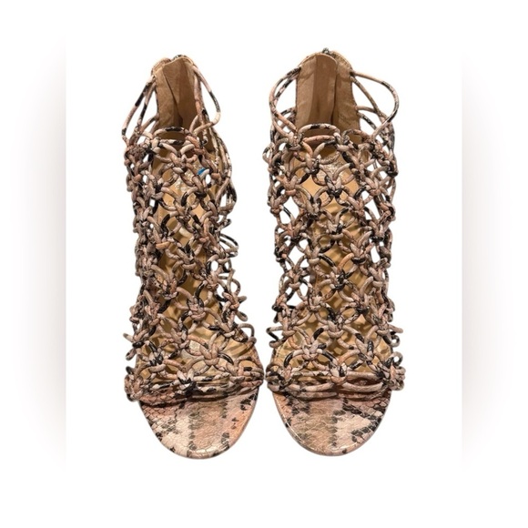 Vince Camuto Ambriana Ankle Sandal Boot Snakeskin Size 11 - Picture 2 of 5